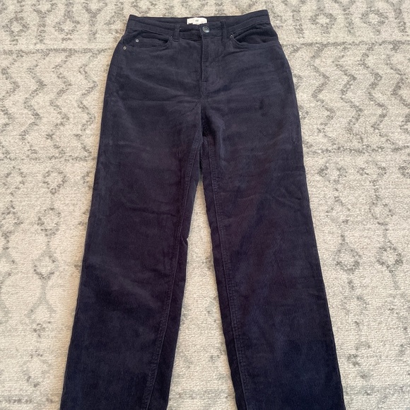 H&M navy blue corduroy pants size 6 - Picture 1 of 5